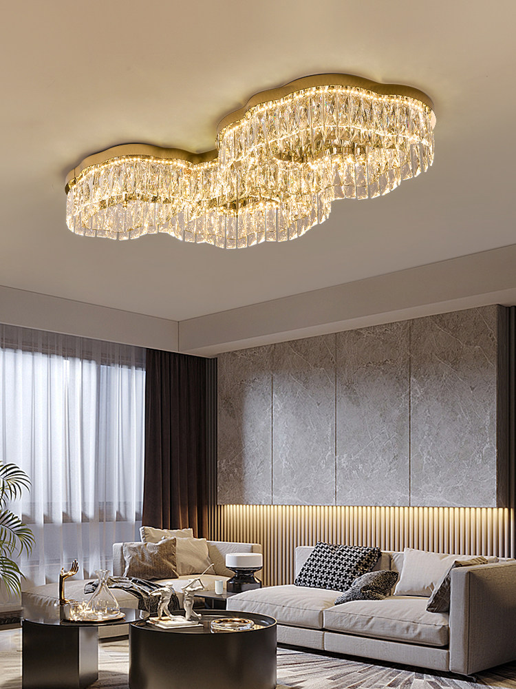 Потолочный светильник с облачным хрусталем modern light luxury 2025 новый высококачественный атмосферный светильник для гостиной главная люстра Guangdong Zhongshan lamps Изображение 1