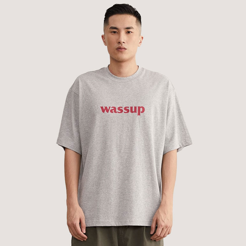 wassup简约t恤体休闲男女