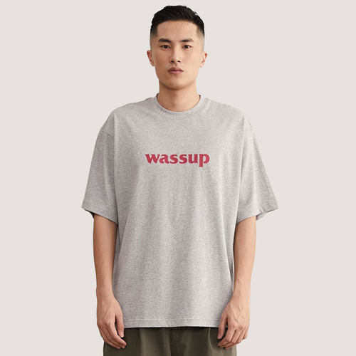 wassup简约t恤体休闲男女