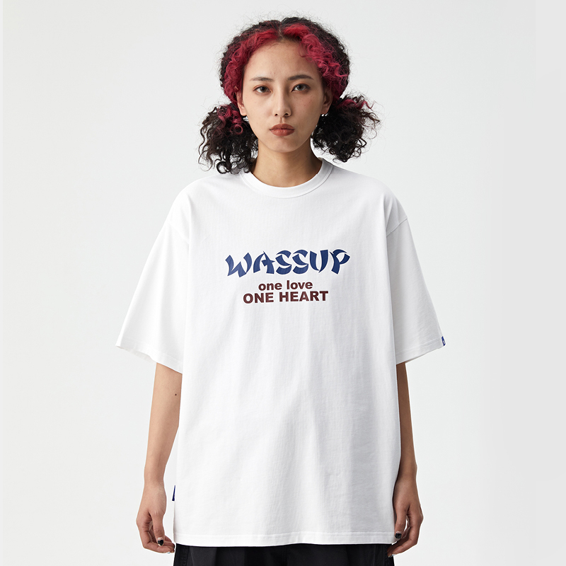 wassup2020ss官方夏季新款t恤短袖宽松男装衣服潮流打底衫