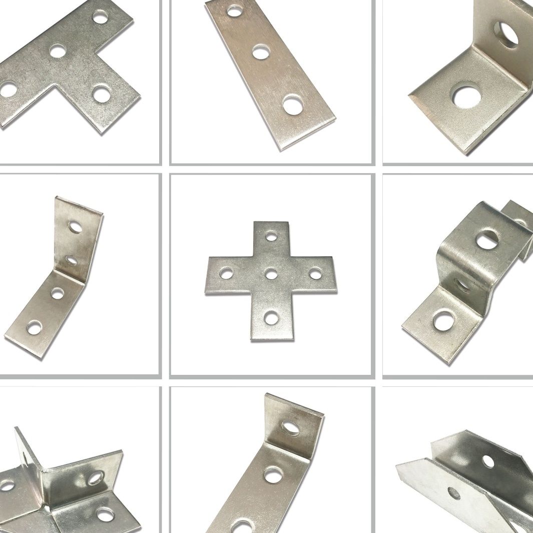 C型钢大小连接件片LT十字型接板直角支架角铁支架角码草帽角连接