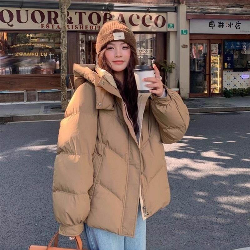 白色短款保暖棉服女冬季2025新款小个子棉服保暖厚外套女款冬装女,女装/女士精品,羽绒服,淘宝优惠券,粉丝福利购,淘宝优惠卷