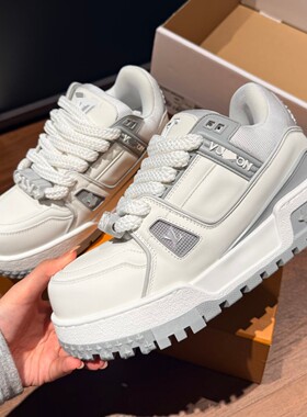 纯原驴家小胖丁男女面包板鞋厚底增高情侣百搭时尚潮流运动鞋