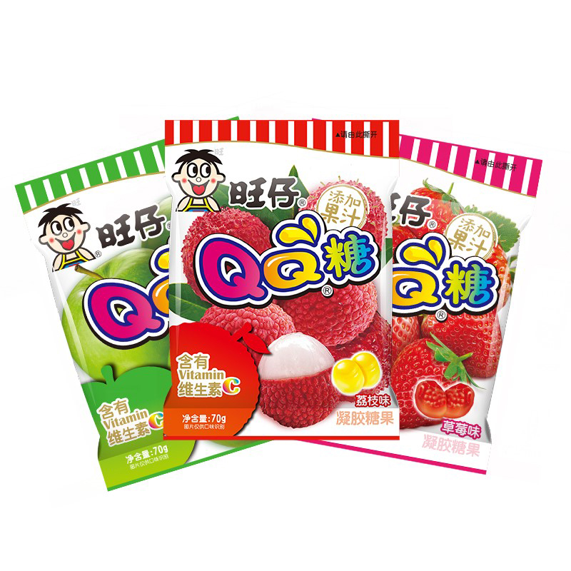 旺旺旺仔QQ糖70g 大袋  临期全店满38元包邮！