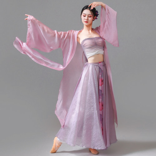古典舞纱衣舞蹈练功服