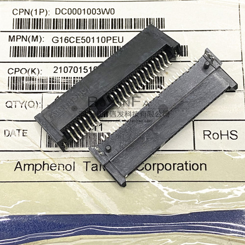 进口SATA插座硬盘接口 15+7 母头贴片22P SMT板上 两鱼叉两柱H5.2