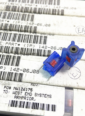 原装COILCRAFT线艺 142-06J08 10mm可变电感器蓝色 13.2mOhms 10A