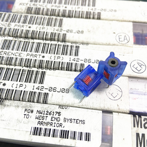 原装COILCRAFT线艺 142-06J08 10mm可变电感器蓝色 13.2mOhms 10A