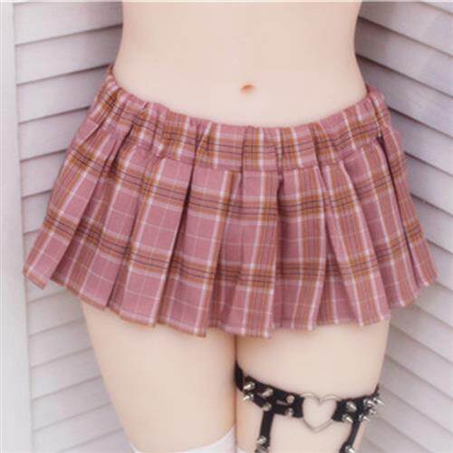 格子百褶裙女18cm迷你无内衬安全裤裙子jk学生日系短裙