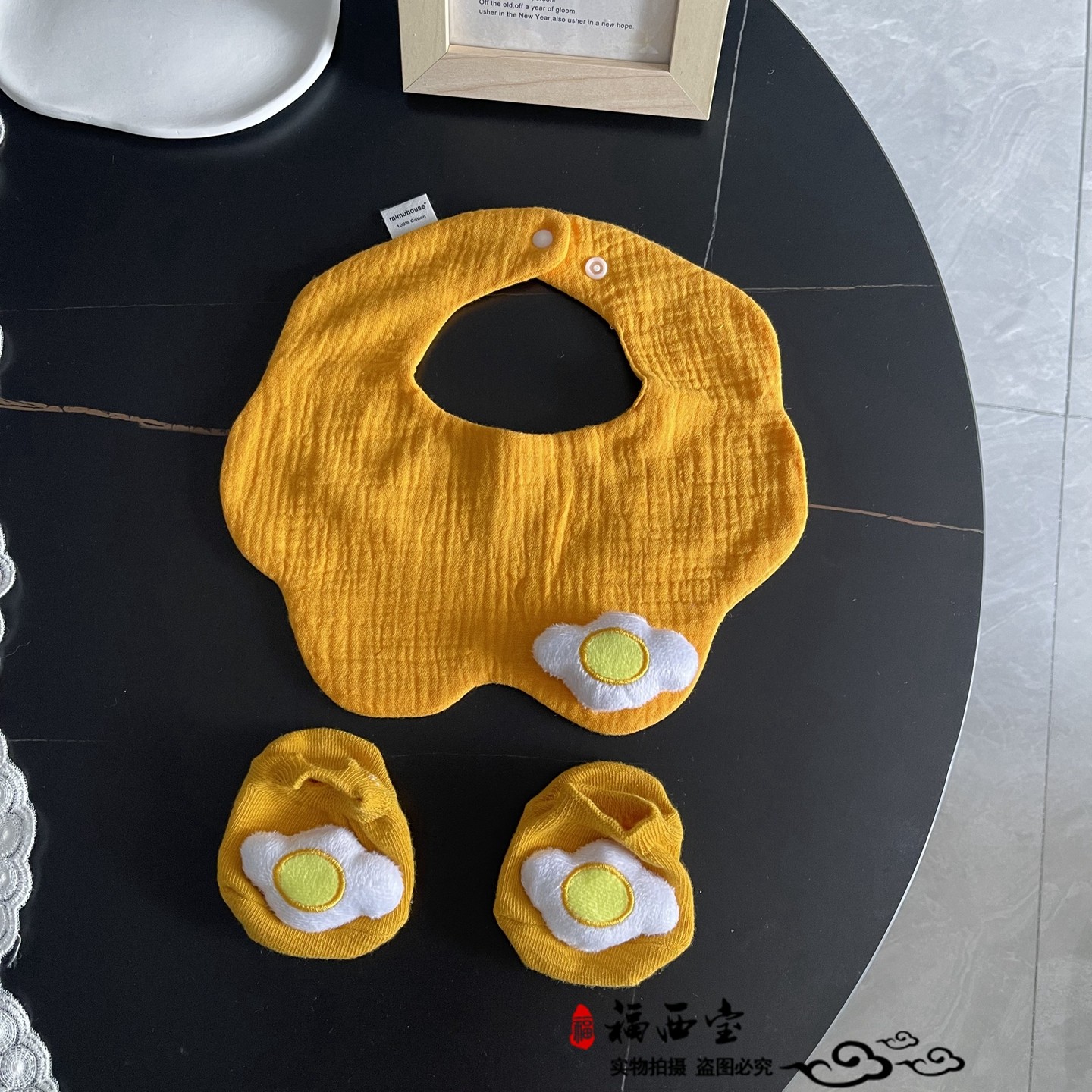 婴儿口水巾袜子组合套装纯棉纱布围嘴新生儿宝宝围兜柔软吸水透气,婴童用品,小围嘴,淘宝优惠券,粉丝福利购,淘宝优惠卷