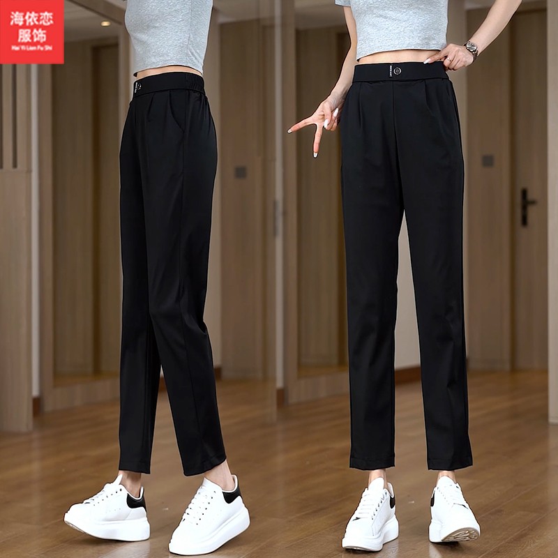 显瘦百搭时尚夏季九分裤小个子