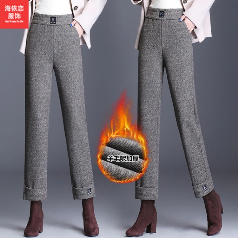 秋冬加绒女裤休闲百搭时尚气质