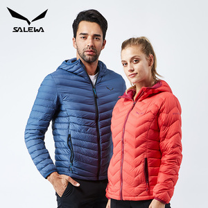299元包邮  Salewa 沙乐华 情侣款 轻薄连帽羽绒服