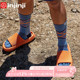 injinji马拉松五指袜长筒加厚coolmax专业越野跑运动分趾袜子