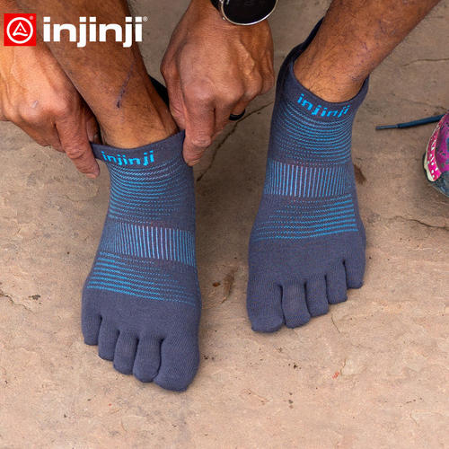 Injinji五指袜春夏薄款2026年短筒跑步袜coolmax速干健身分脚趾袜