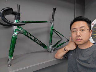 Rolling Stone滚石冰冻系列PROBING碳纤维碟刹公路车架一体碳把