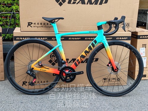 CAMP坎普SR7碳纤维自行车迈金电变24速油碟内走线碳轮专业级