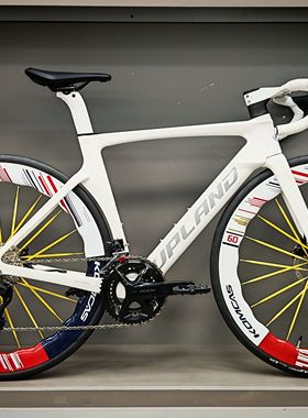 阿普兰 UPLAND R70 MAX碳纤维公路车 升KOMCAS碳轮【碳辐条】白色