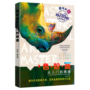 造型和色彩基础理论静物风景动物色粉肖像色粉人物新手入门零基础图文步骤详解教程世界绘画经典 附赠视频 色粉画从入门到精通技法