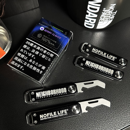 NOFILE LIFE 24SS 户外不锈钢开箱刀开瓶器小刀多功能折叠快递刀