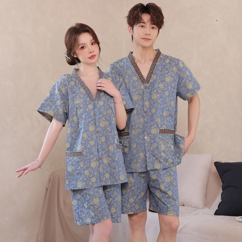 新款前后开男女艾灸服推拿刮痧美容盐蒸头疗中医推拿理疗服调理服