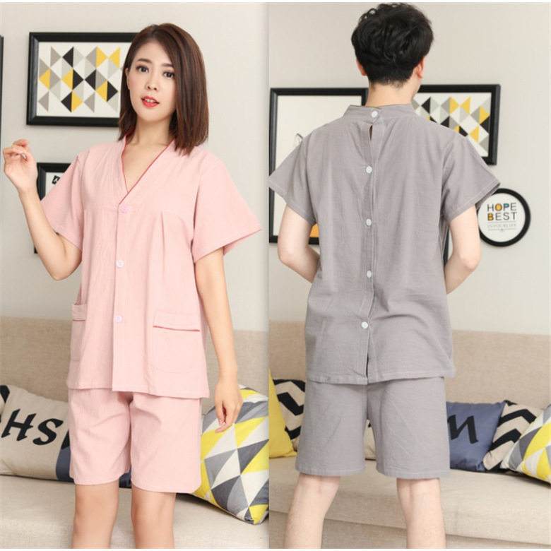 艾灸服棉质前后开衫男女情侣针灸理疗服按摩套装理疗养生服短睡衣,居家布艺,汗蒸服,淘宝优惠券,粉丝福利购,淘宝优惠卷