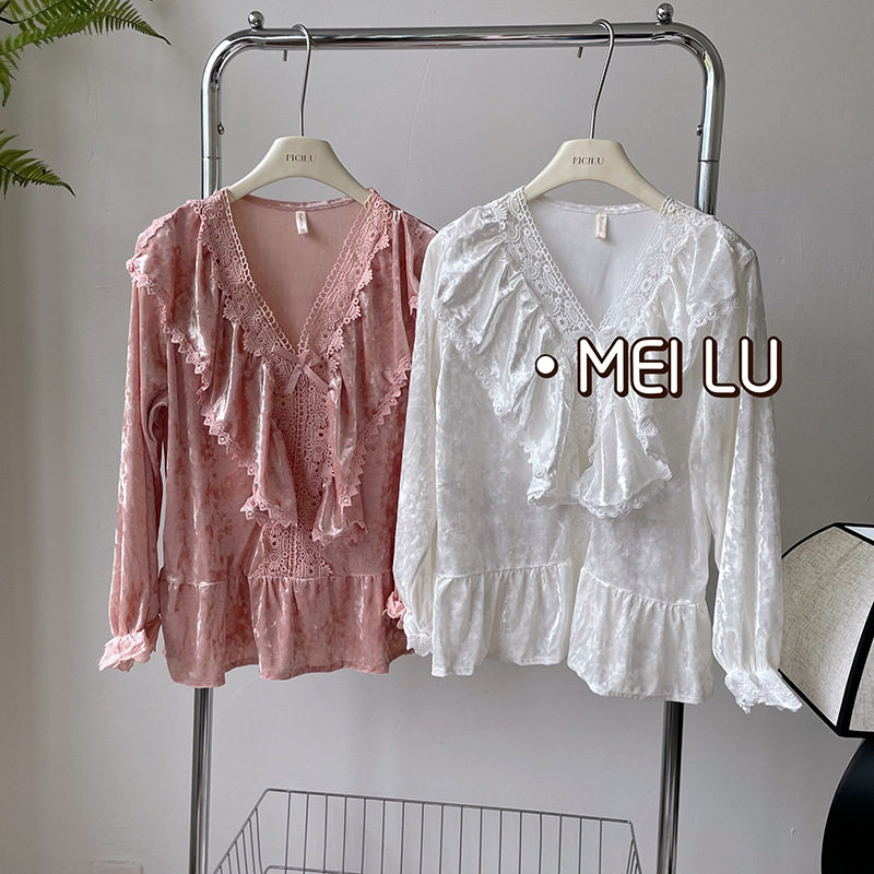 金丝绒睡衣女女款春秋款2026新款长袖网红高级感可外穿家居服外贸