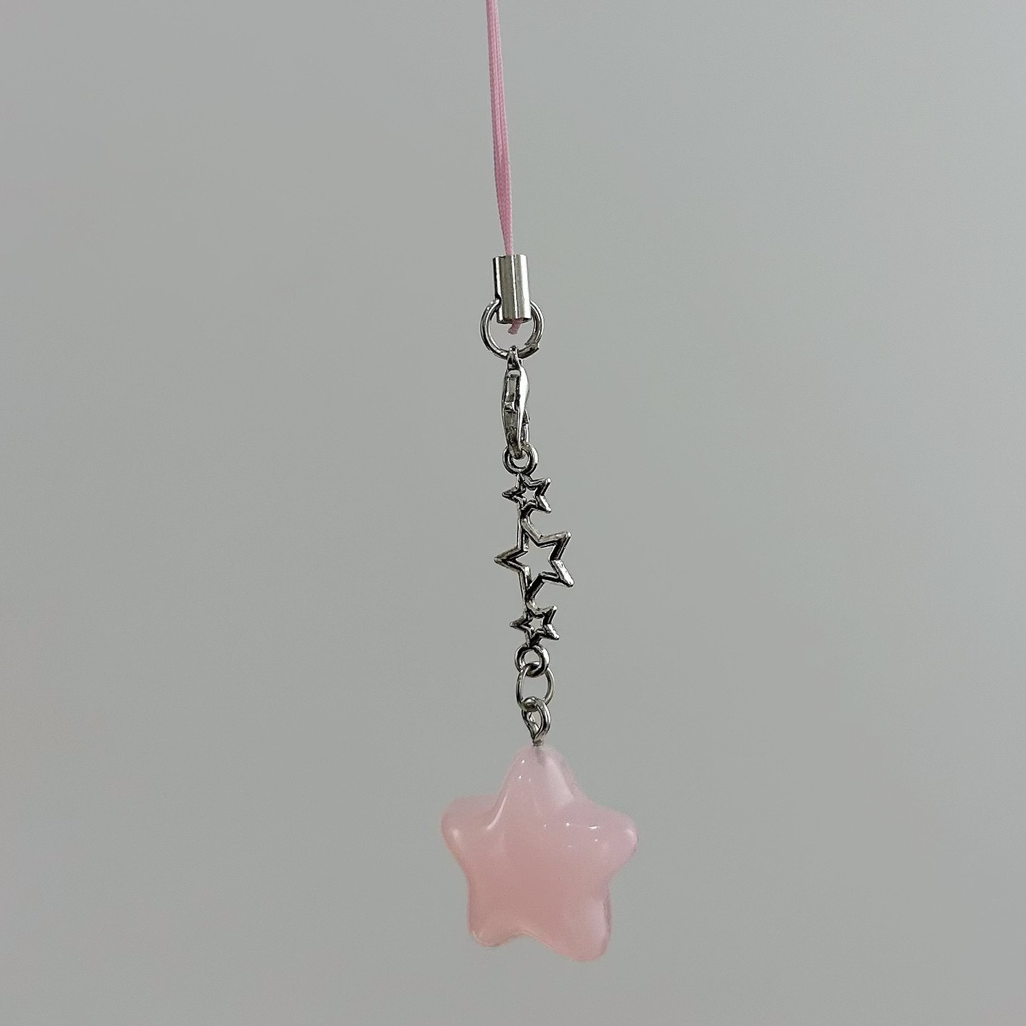 thumbnail for Japanese and Korean ins retro color five-pointed star for apple 15 mobile phone pendant CCD lanyard bag bag Guka chain