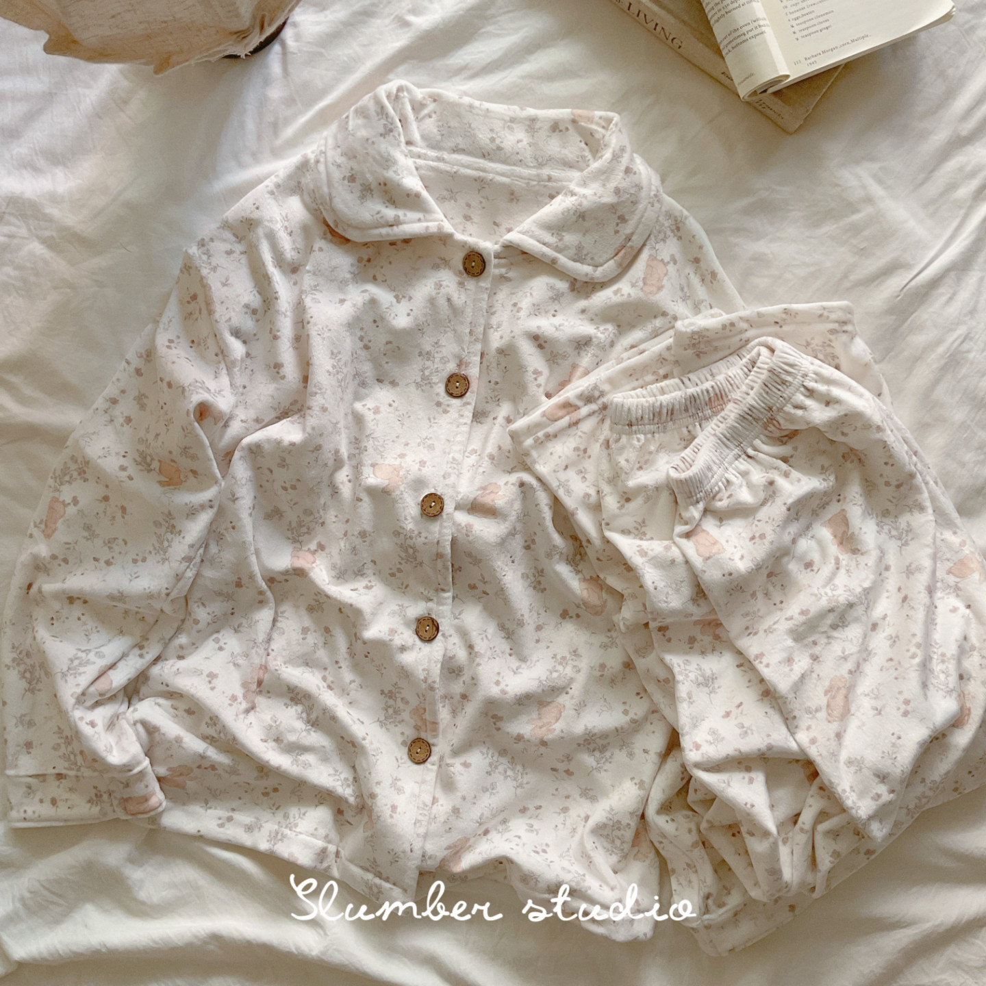 【软糯贴合】冬季女双面法兰绒暖肤轻量好睡套装自带乳霜感
