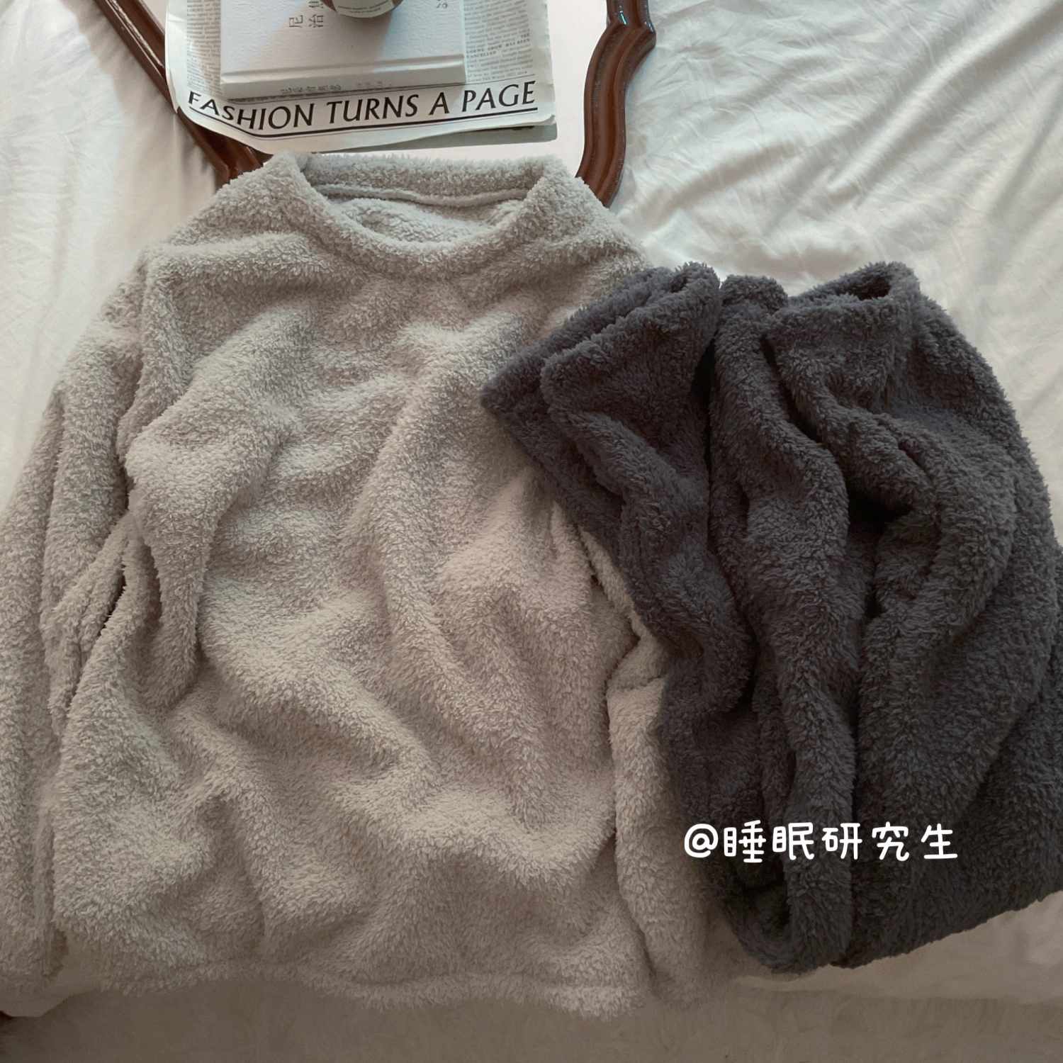 【Twilight日暮】秋冬季情侣睡衣软料珊瑚绒蓄热家居服套装