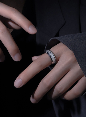 轻奢不掉色钛钢戒指百搭情侣