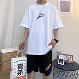 两件套t恤套装男夏季休闲日系潮流男装一套搭配短裤A161-TZ02，男装套装，电商A161