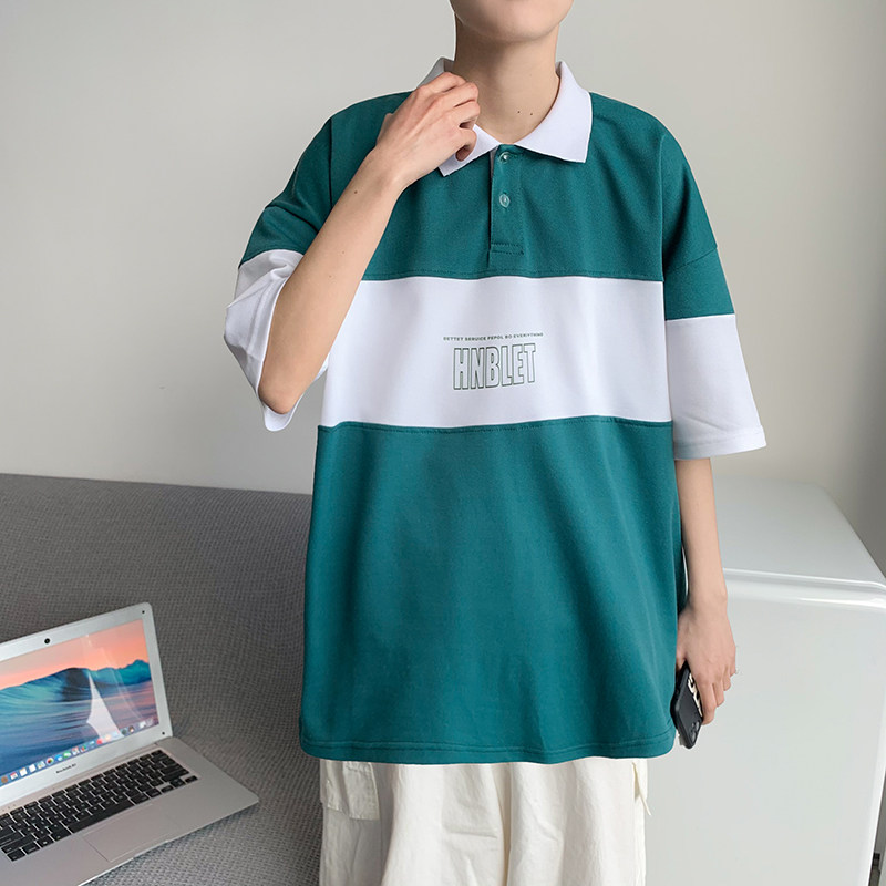 夏季新款短袖T恤潮流潮牌翻领polo衫男修身休闲上衣A161-L023,男装Polo衫,电商A161