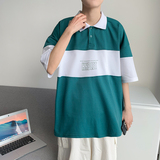 夏季新款短袖T恤潮流潮牌翻领polo衫男修身休闲上衣A161-L023，男装Polo衫，电商A161