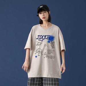 t恤短袖男2021夏季新款潮流半袖衣服打底衫上衣潮牌A161-T05图片