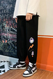 牛仔裤男直筒宽松裤子韩版潮流九分裤春秋潮牌阔腿A161-G230，男装休闲裤，电商A161