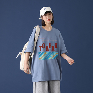夏季翻领情侣韩版宽松潮流百搭短袖T恤A161-T40-P25图片