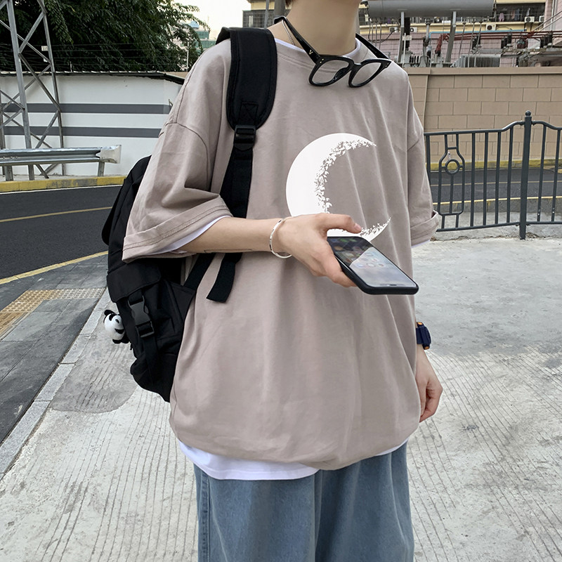 夏季新款潮牌短袖男ins潮简约百搭韩版潮流t恤打底衫A161-T09,男装T恤,电商A161
