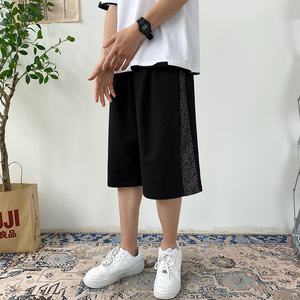 潮牌七分休闲工装短裤男韩版ins潮流运动宽松夏季A161-D0643-P40图片