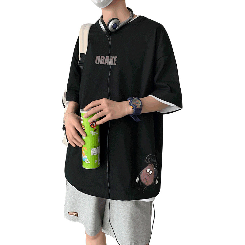 网红潮牌ins短袖男T恤潮流薄款2021年夏季男装半袖A161-T21,男装T恤,电商A161