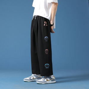 春秋韩版潮流夏季薄款休闲长裤宽松直筒裤运动裤A161-K732-P50图片