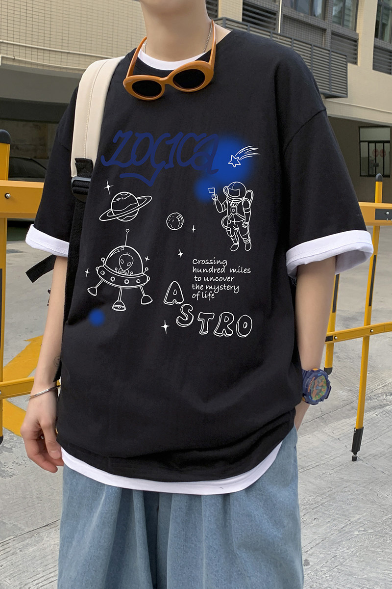 短袖t恤男春夏季新款韩版潮流宽松上衣男装潮牌体恤A161-T05-P25,男装T恤,电商A161