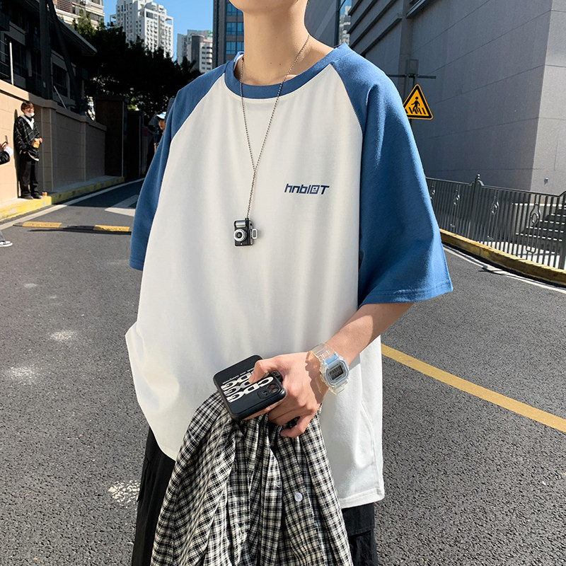 香港潮牌夏季短袖t恤男潮流修身圆领百搭上衣男装insA161-T30-P30,男装T恤,电商A161