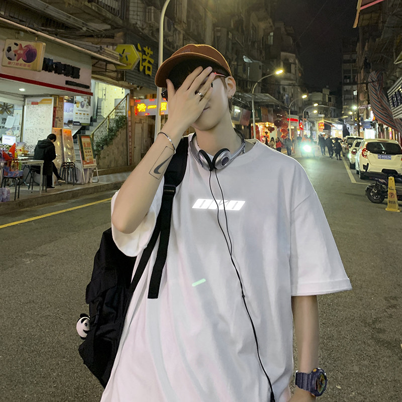 短袖t恤男2021夏季潮牌潮流ins宽松半袖体桖百搭衣服A161-T10,男装T恤,电商A161