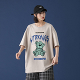潮牌2021新款男潮流穿搭五分短袖T恤宽松韩版上衣A161-T42-P25，男装T恤，电商A161