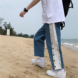 超火cec男痞帅长裤韩版潮流百搭直筒宽松网红休闲A161-G818图片