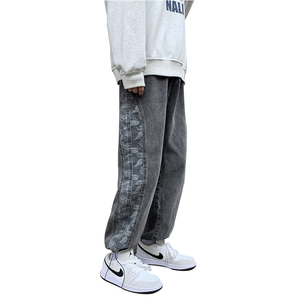 男士牛仔裤男潮牌修身小脚韩版潮流裤春秋款休闲A161-K215-P45图片