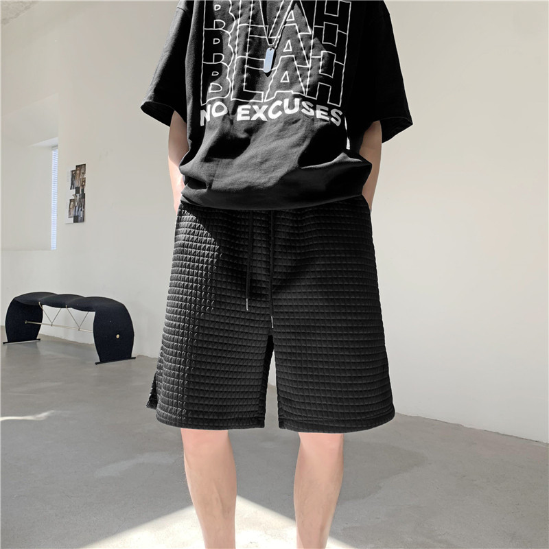 短裤男潮牌夏季休闲ins潮流薄款宽松中裤七分裤子A161-D0642-P35,男装休闲裤,电商A161