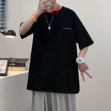 潮牌短袖男T恤夏季新款半袖港风大码ins简约体恤A161-T44-P25，男装T恤，电商A161