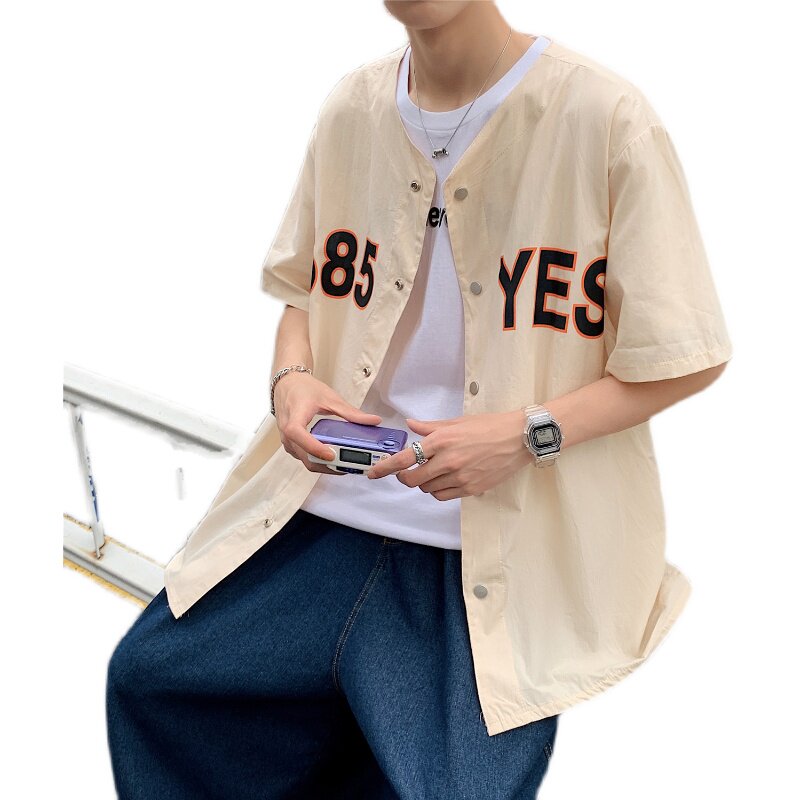 短袖衬衫2021夏季新款青年修身休闲半袖衬衣DS161-D0585-特,男装衬衫,电商A161